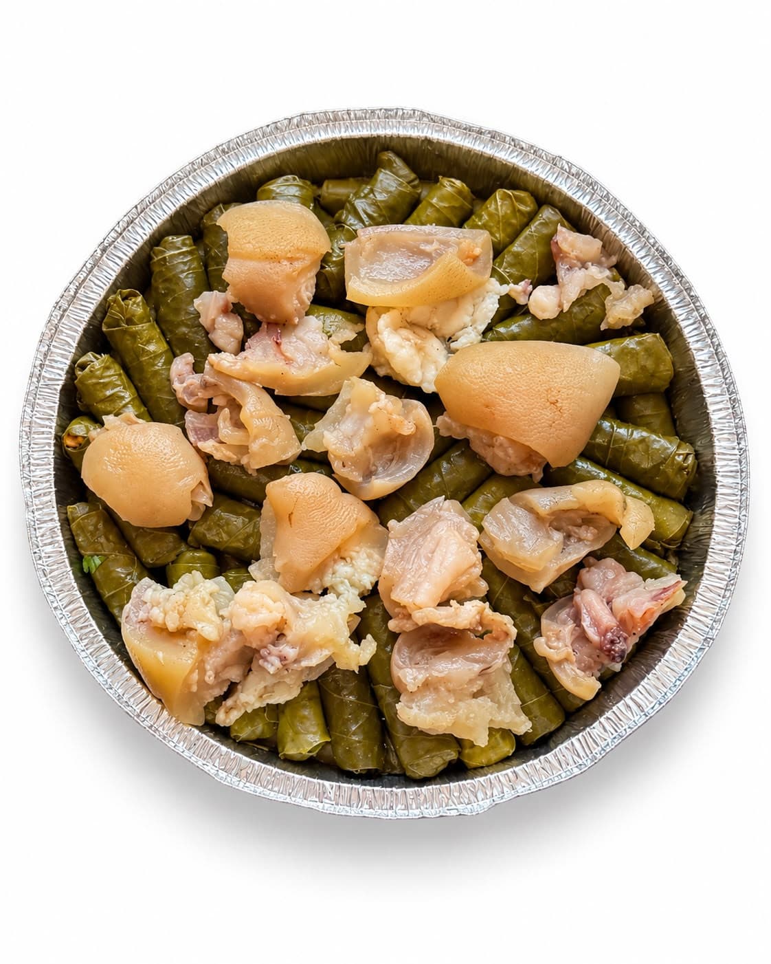طاجن ورق عنب بالكوارع
